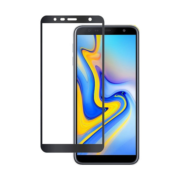Protectores para celular  para Samsung  J4 Plus 2018 / J6 Plus 2018 Templado pantalla full cover Negro