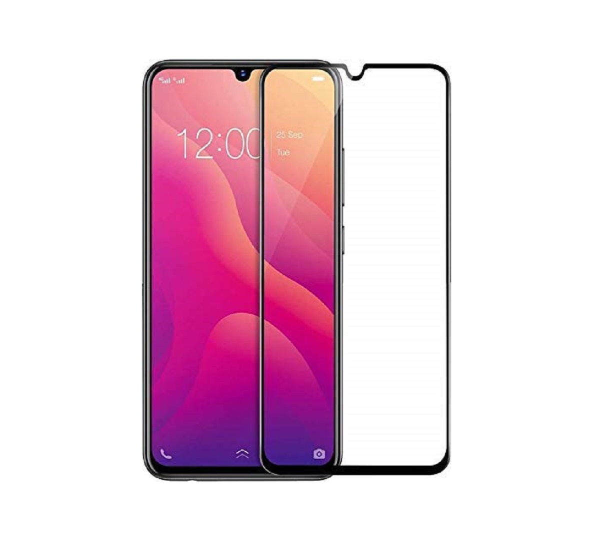 Protectores para celular  para Samsung  M20 Templado pantalla full cover Negro