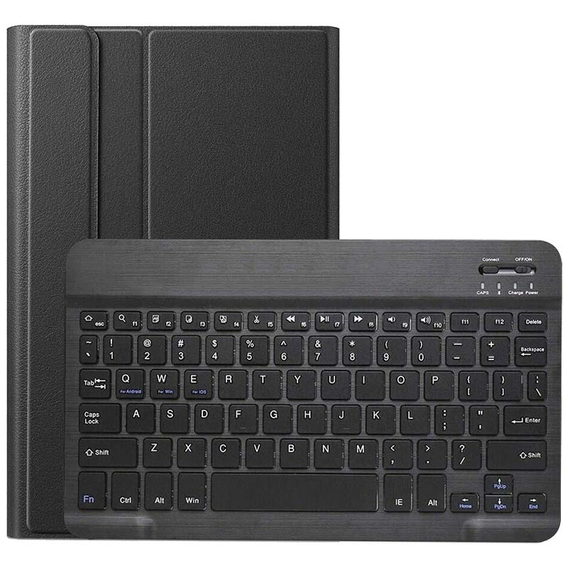 Protectores para Tablet  para Samsung  Galaxy Tab S7 (Sm-T870) Funda flip cover con teclado Negro