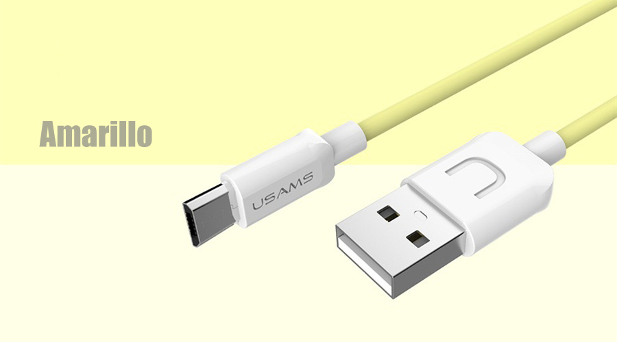Accesorios y Gadgets  Cable  de datos micro usb UTurn Series 1mt US-SJ098 Amarillo