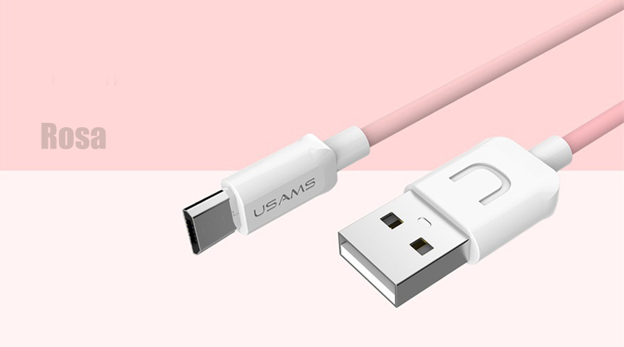 Accesorios y Gadgets  Cable  de datos micro usb UTurn Series 1mt US-SJ098 Rosa