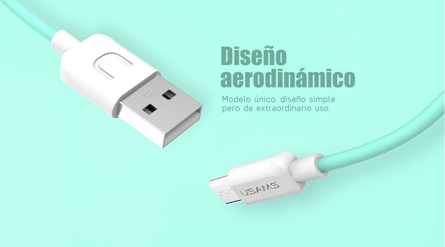 Accesorios y Gadgets  Cable  de datos micro usb UTurn Series 1mt US-SJ098 Negro