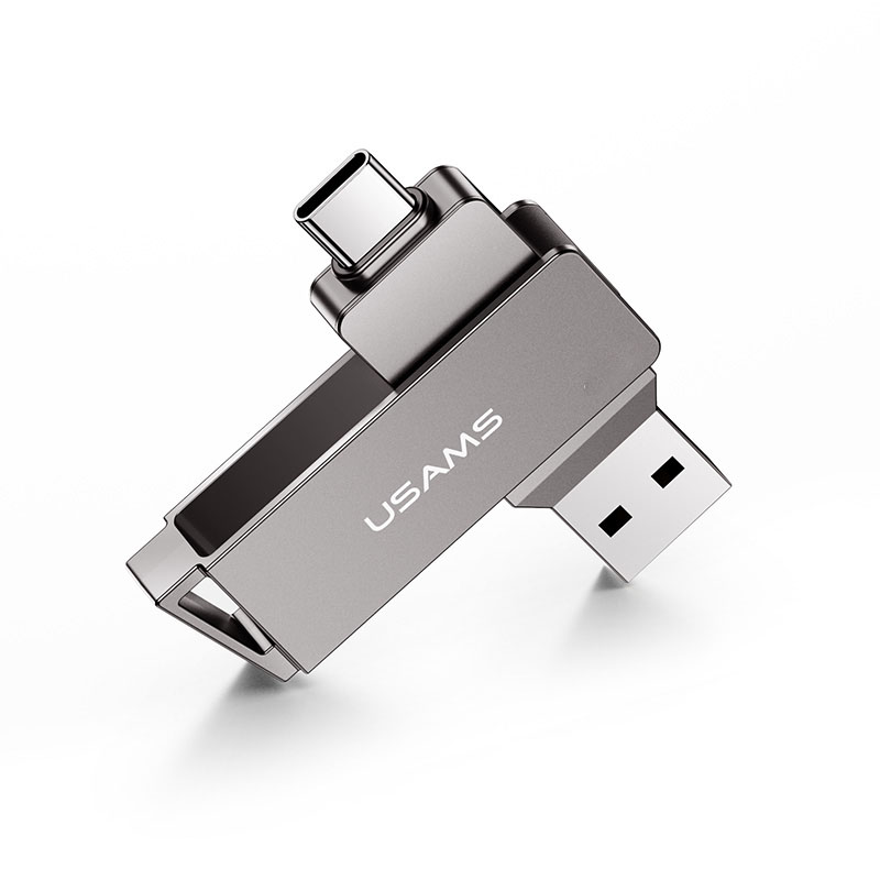 Accesorios y Gadgets  Pendrive USB Tipc c + USB 3.0 OTG Gris