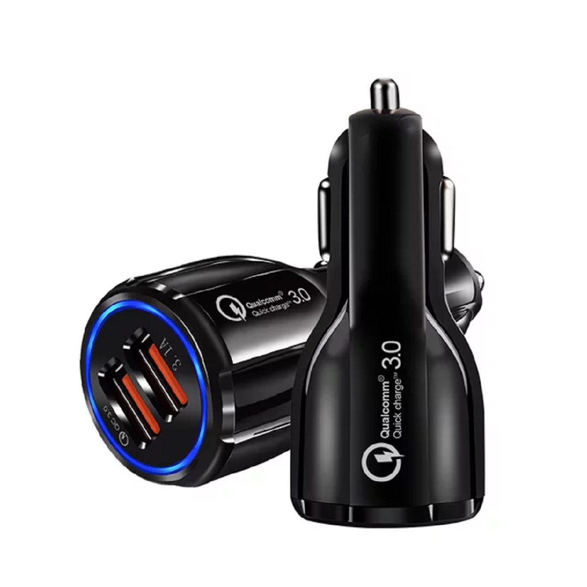 Accesorios y Gadgets  Cargador  para auto Quick Charge QC 3.0 Negro