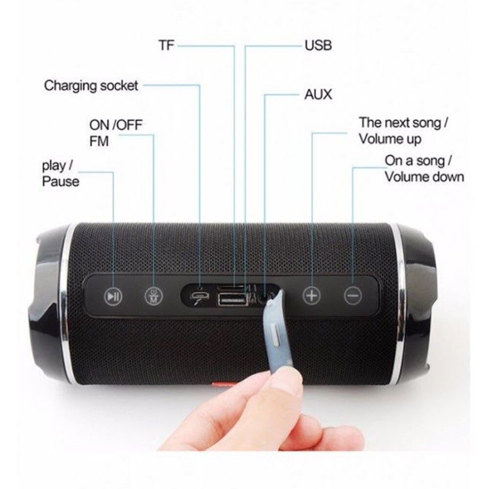 Accesorios y Gadgets  Parlante  port�til bluetooth TG116 Naranja