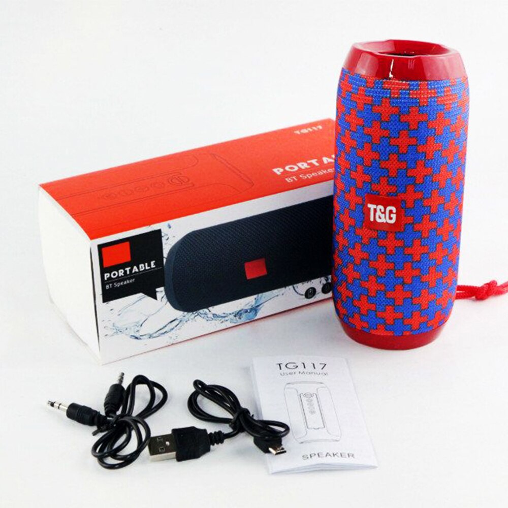 Accesorios y Gadgets  Parlante  port�til bluetooth TG117 Combinado azul y rojo