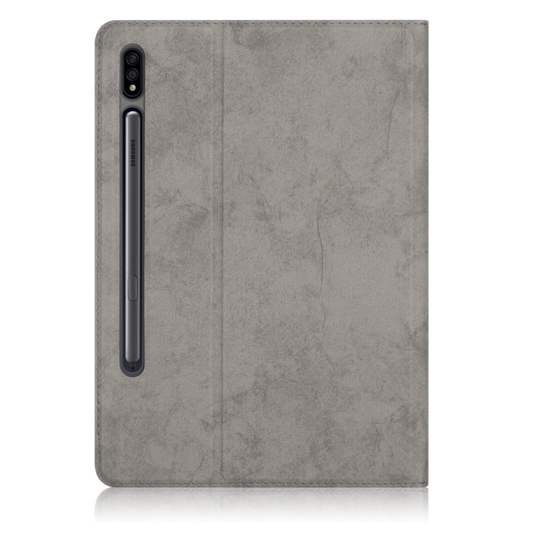 Protectores para Tablet  para Samsung  Galaxy Tab S7 (Sm-T870) Funda flip cover con bolsillo Gris