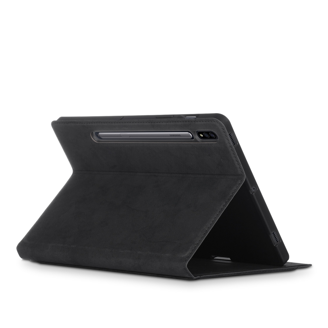 Protectores para Tablet  para Samsung  Galaxy Tab S7 (Sm-T870) Funda flip cover con bolsillo Negro