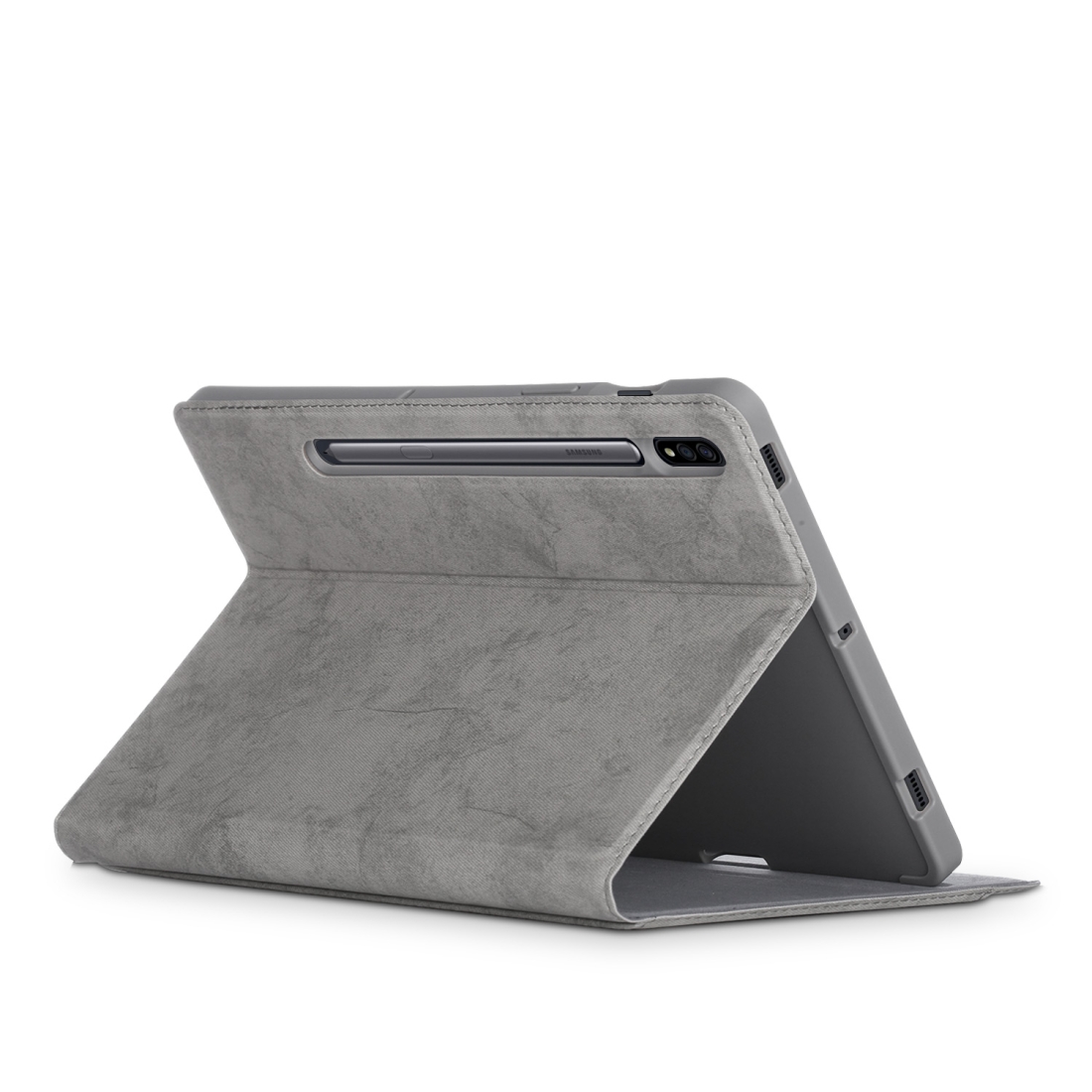 Protectores para Tablet  para Samsung  para Samsung Galaxy Tab S7 Plus Sm-T970 Funda flip cover con bolsillo Gris