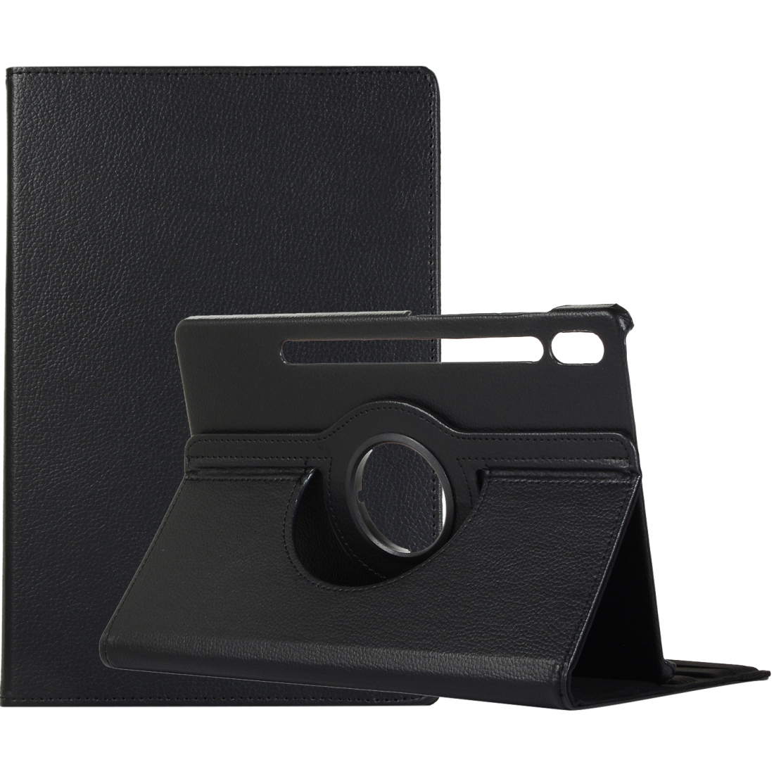 Protectores para Tablet  para Samsung  Galaxy Tab S7 (Sm-T870) Funda flip cover 360 giratoria Negro