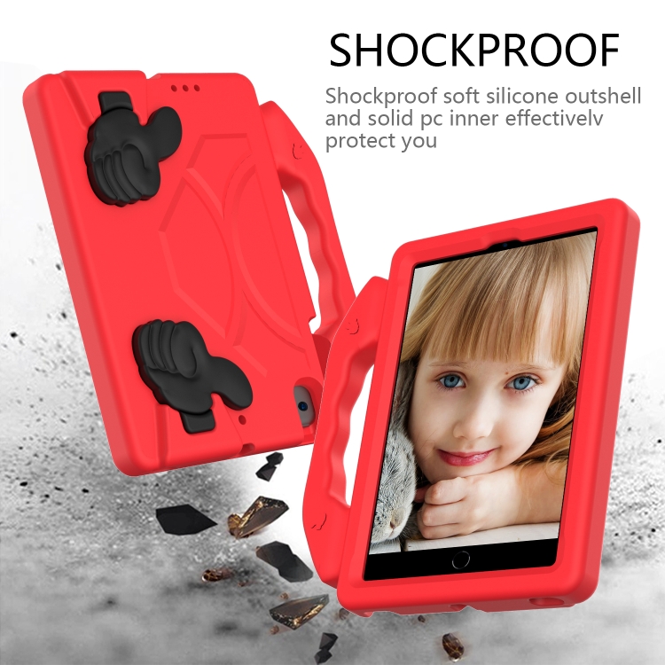 Protectores para Tablet  para Apple  iPad Mini 5 funda infantil con manitos Rojo