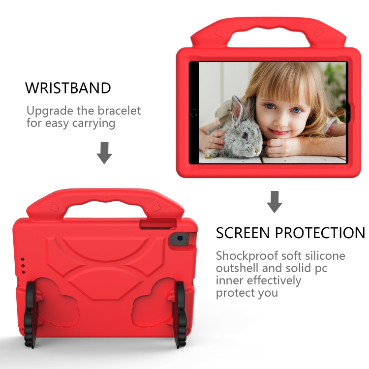 Protectores para Tablet  para Apple  iPad Mini 5 funda infantil con manitos Rojo