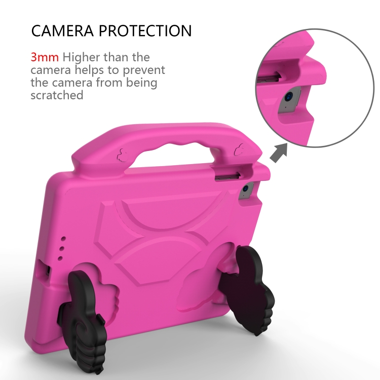 Protectores para Tablet  para Apple  iPad Mini 5 funda infantil con manitos Fucsia
