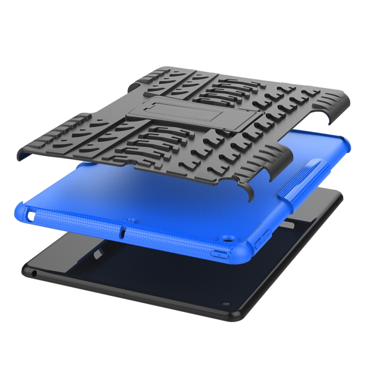 Protectores para Tablet  para Samsung  Galaxy Tab S7 (Sm-T870) funda reforzada con soporte Negro y azul
