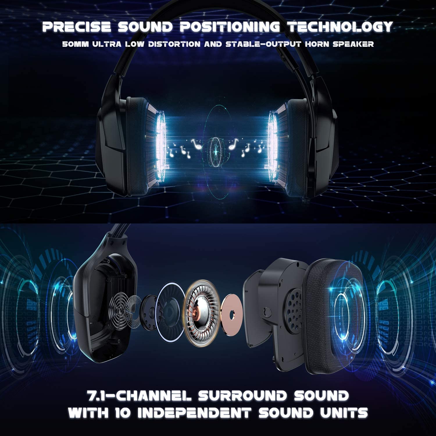 Accesorios y Gadgets  Auriculares  con cable vincha gamer K20 Negro