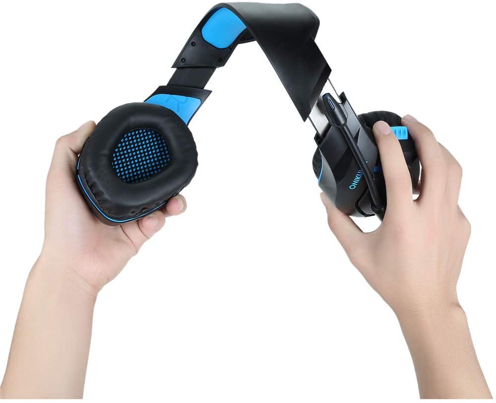 Accesorios y Gadgets  Auriculares  con cable vincha gamer K1-b Azul