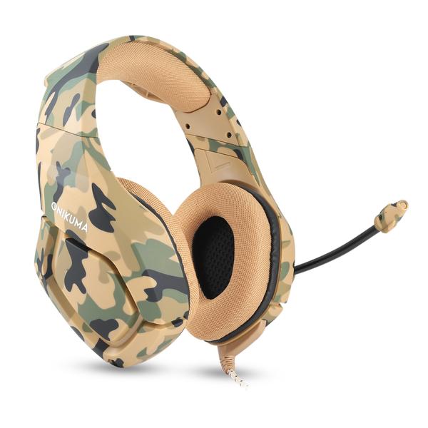 Accesorios y Gadgets  Auriculares  con cable vincha gamer K1-b Camuflado amarillo