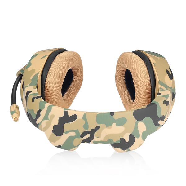 Accesorios y Gadgets  Auriculares  con cable vincha gamer K1-b Camuflado amarillo