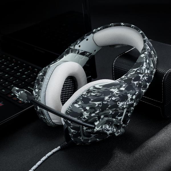 Accesorios y Gadgets  Auriculares  con cable vincha gamer K1-b Camuflado gris