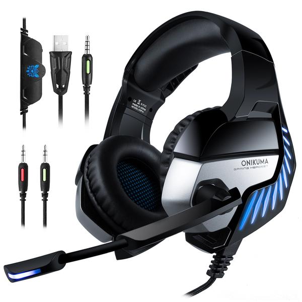 Accesorios y Gadgets  Auriculares  con cable vincha gamer K5 Pro Azul