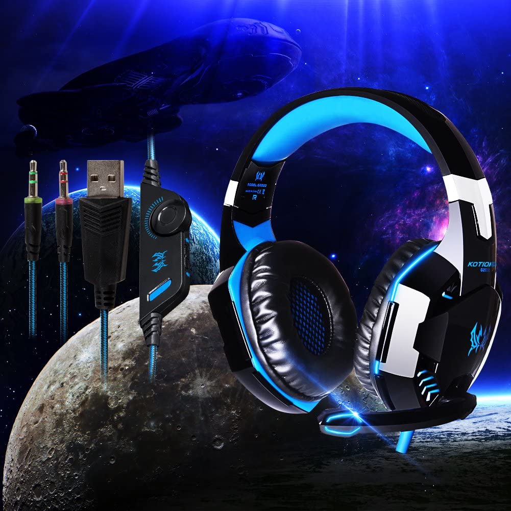 Accesorios y Gadgets  Auriculares  con cable vincha gamer G2000 Azul
