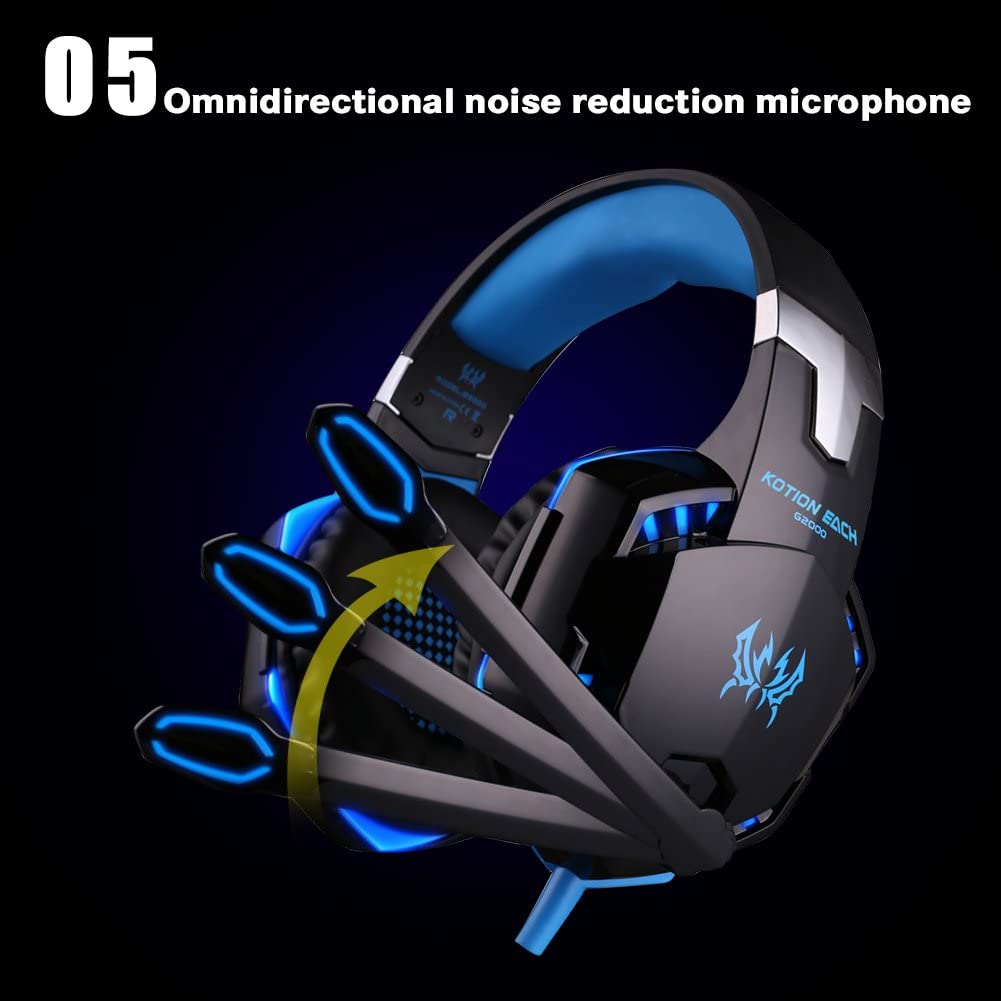 Accesorios y Gadgets  Auriculares  con cable vincha gamer G2000 Azul