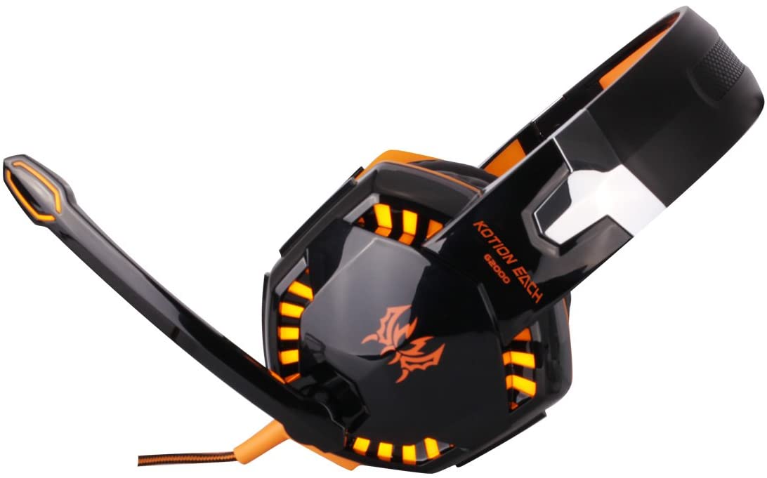 Accesorios y Gadgets  Auriculares  con cable vincha gamer G2000 Naranja