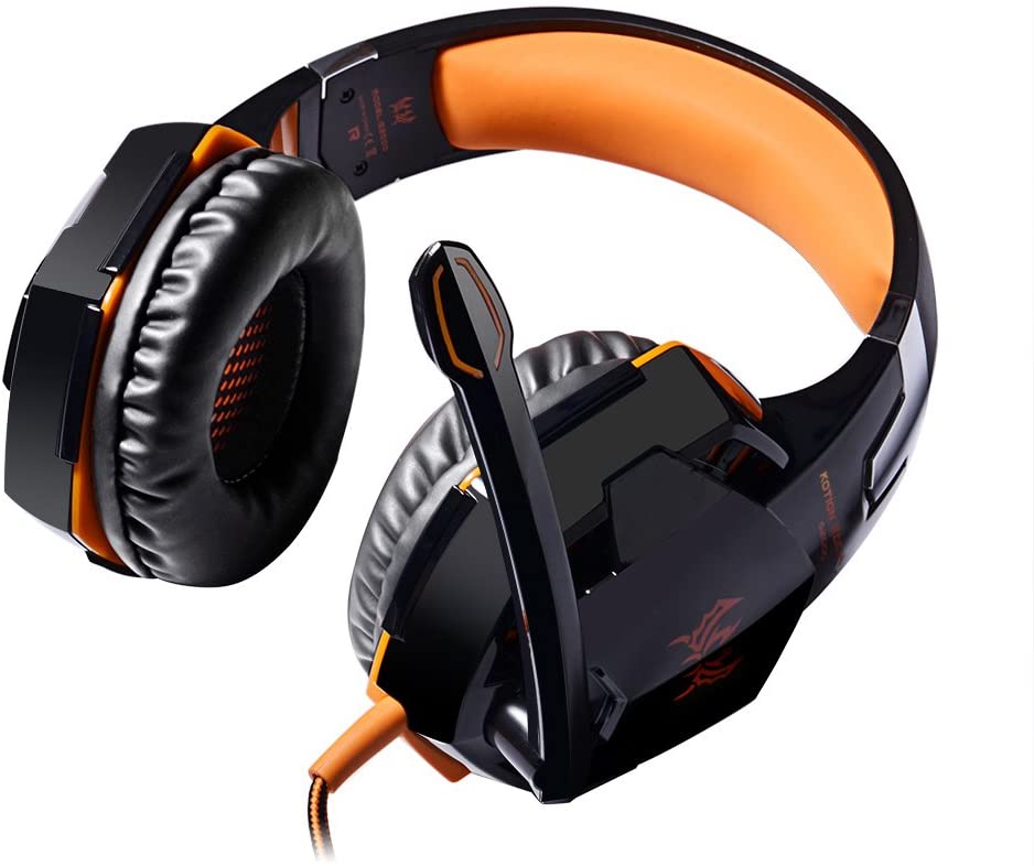 Accesorios y Gadgets  Auriculares  con cable vincha gamer G2000 Naranja