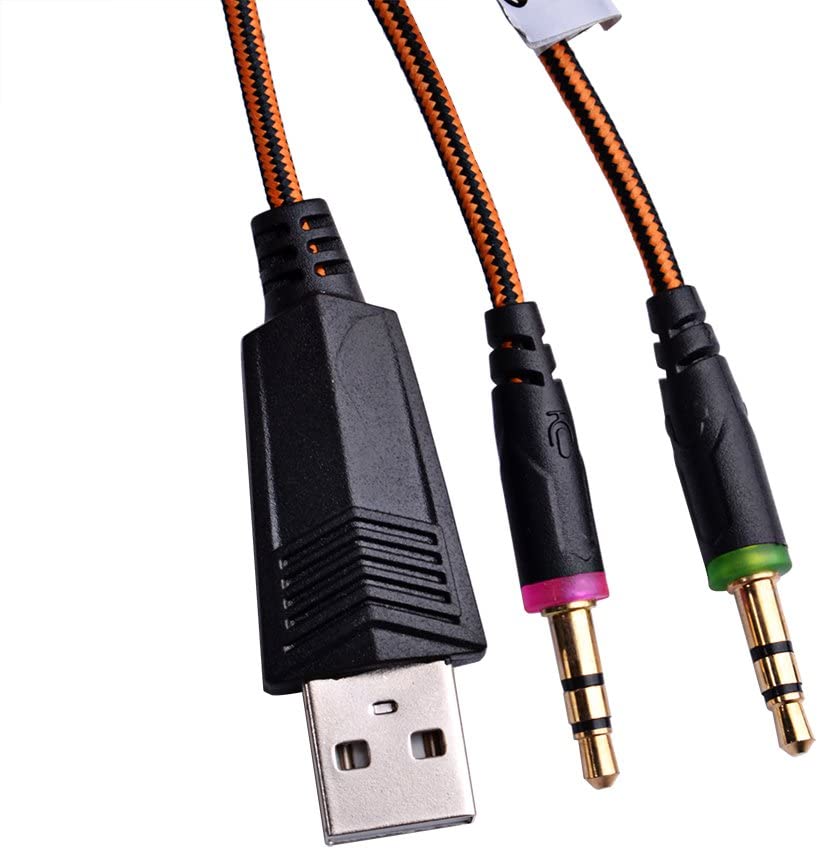 Accesorios y Gadgets  Auriculares  con cable vincha gamer G2000 Naranja
