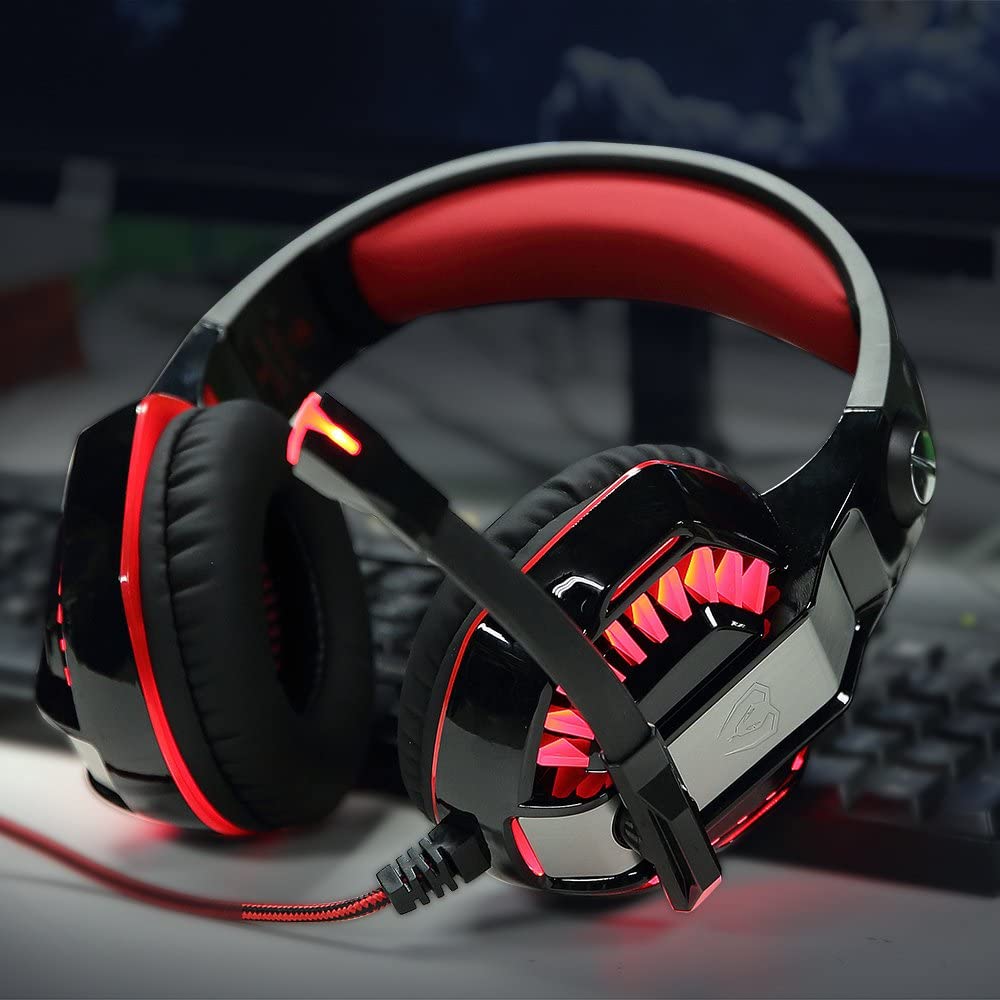Accesorios y Gadgets  Auriculares  con cable vincha gamer G2000 v2 (Pro) Rojo