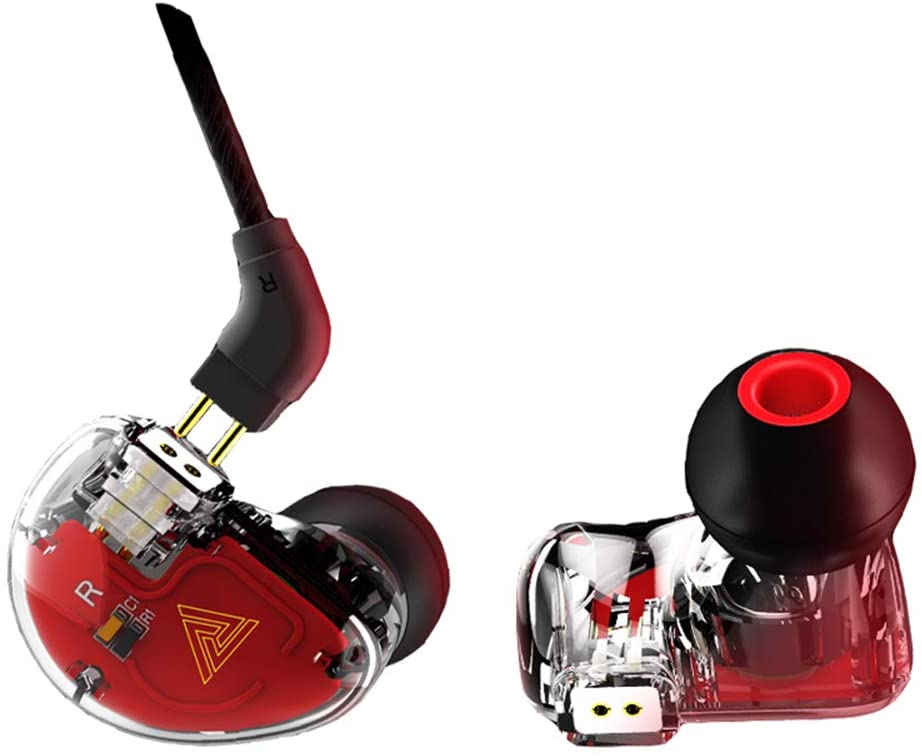 Accesorios y Gadgets  Auriculares  con cable In-ear Vk5 Transparente y rojo
