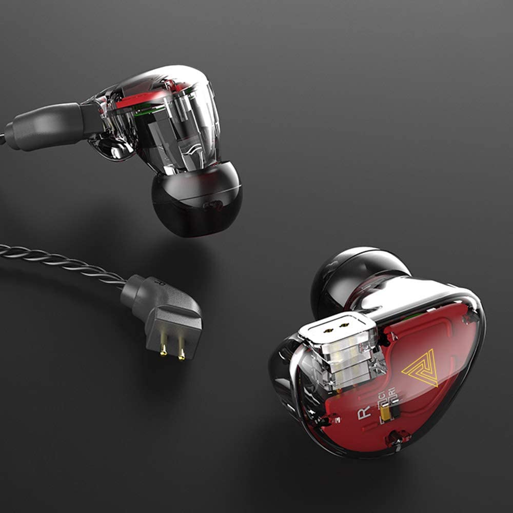 Accesorios y Gadgets  Auriculares  con cable In-ear Vk5 Transparente y rojo