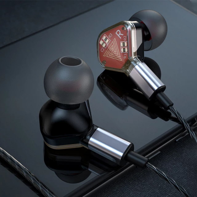 Accesorios y Gadgets  Auriculares  con cable In-ear Sk2 Transparente y rojo