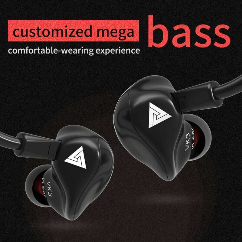 Accesorios y Gadgets  Auriculares  con cable In-ear Vk3 Negro