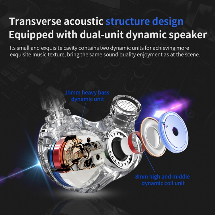 Accesorios y Gadgets  Auriculares  con cable In-ear CK9 Transparente