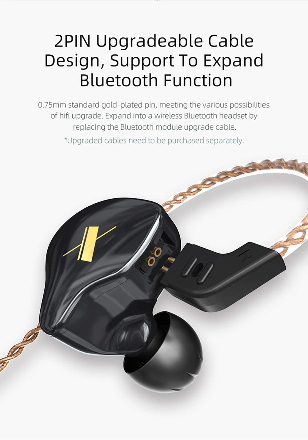 Accesorios y Gadgets  Auriculares  con cable In-ear EDX con mic Negro