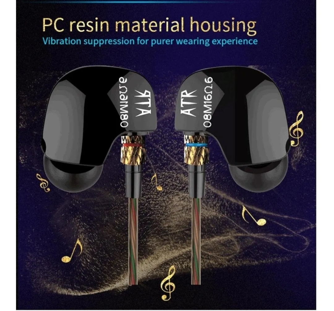 Accesorios y Gadgets  Auriculares  con cable In-ear ATR con mic Negro
