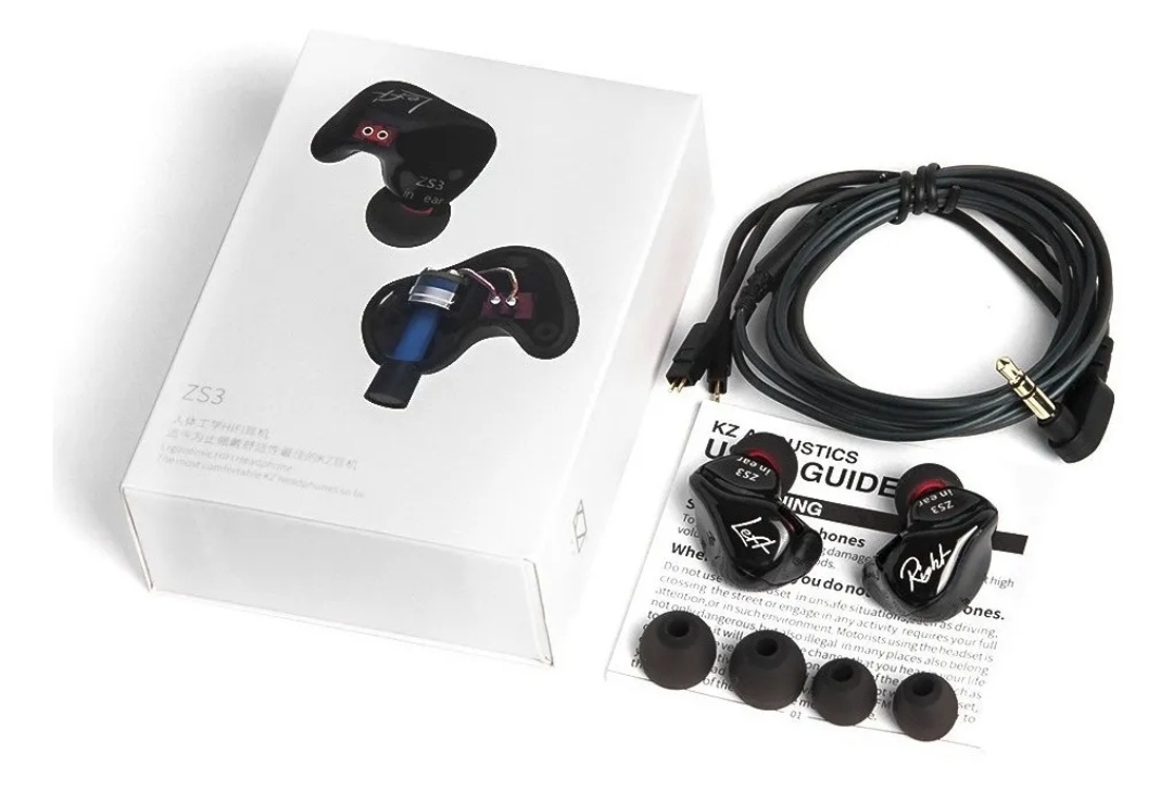 Accesorios y Gadgets  Auriculares  con cable In-ear Zs3 con mic Negro