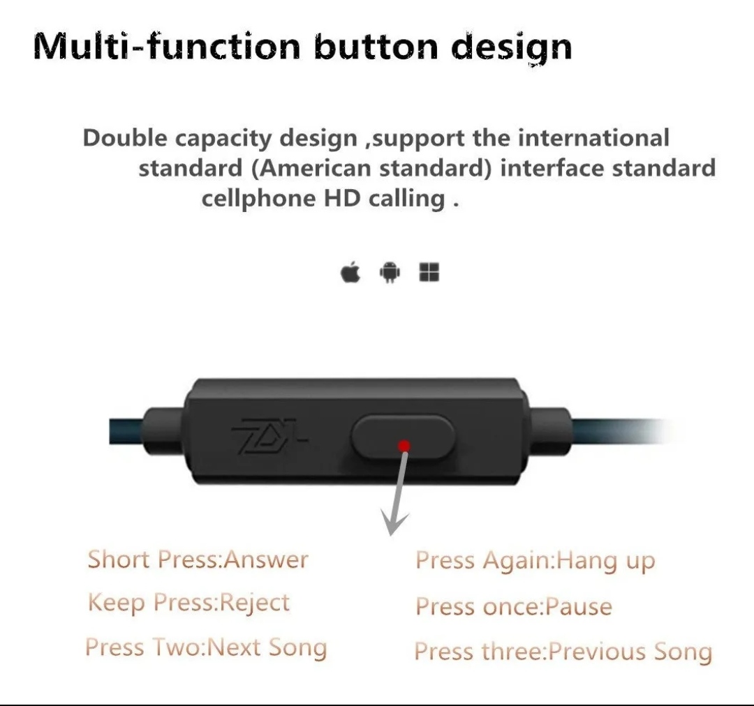 Accesorios y Gadgets  Auriculares  con cable In-ear Zs3 con mic Negro
