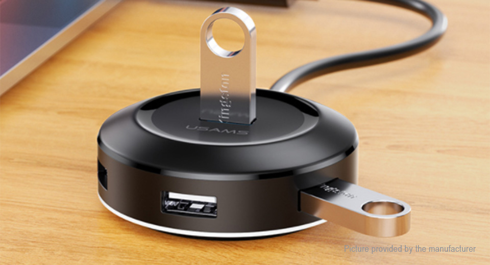 Accesorios y Gadgets  Adaptador HUB 4 USB 3.0 Us-Sj414 Negro