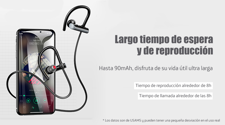 Accesorios y Gadgets  Auriculares  bluetooth deportivos S4 Bt 5.0 Us-yd004 Negro/rojo