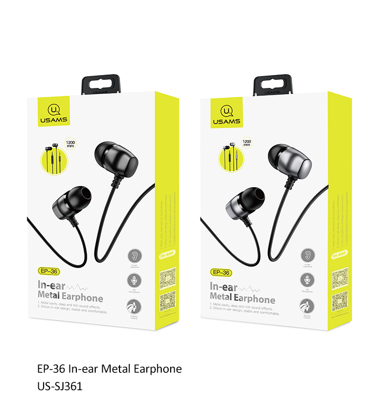 Accesorios y Gadgets  Auriculares  con cable In-ear EP-36 Negro