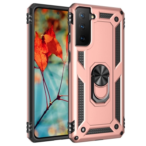Protectores para celular  para Samsung  S21 Fe Funda reforzada con anillo v2 Rosa