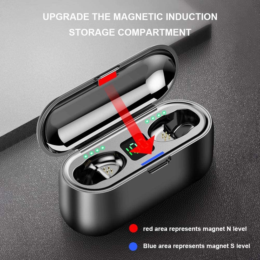 Accesorios y Gadgets  Auriculares  bluetooth In-ear TWS Touch F9 Bluetooth 5.1  Negro