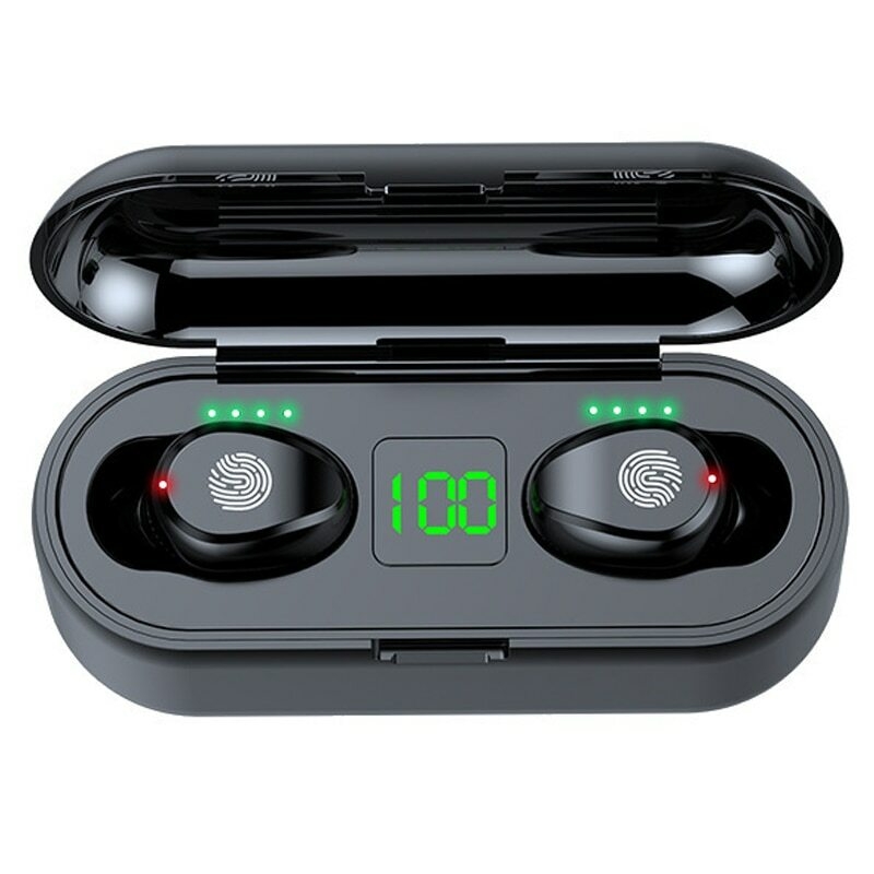 Accesorios y Gadgets  Auriculares  bluetooth In-ear TWS Touch F9 Bluetooth 5.1  Negro