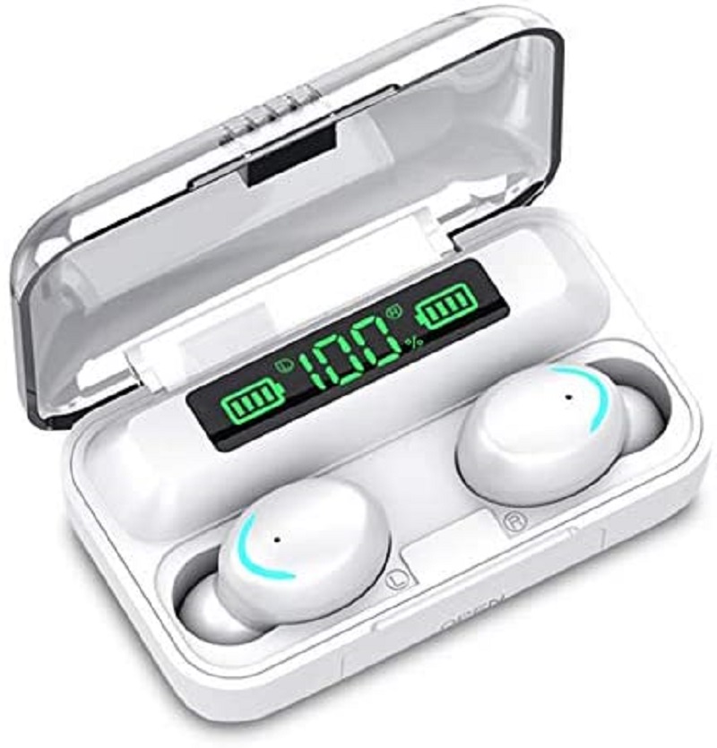 Accesorios y Gadgets  Auriculares  bluetooth In-ear TWS F9-5 Bluetooth 5.1 Blanco