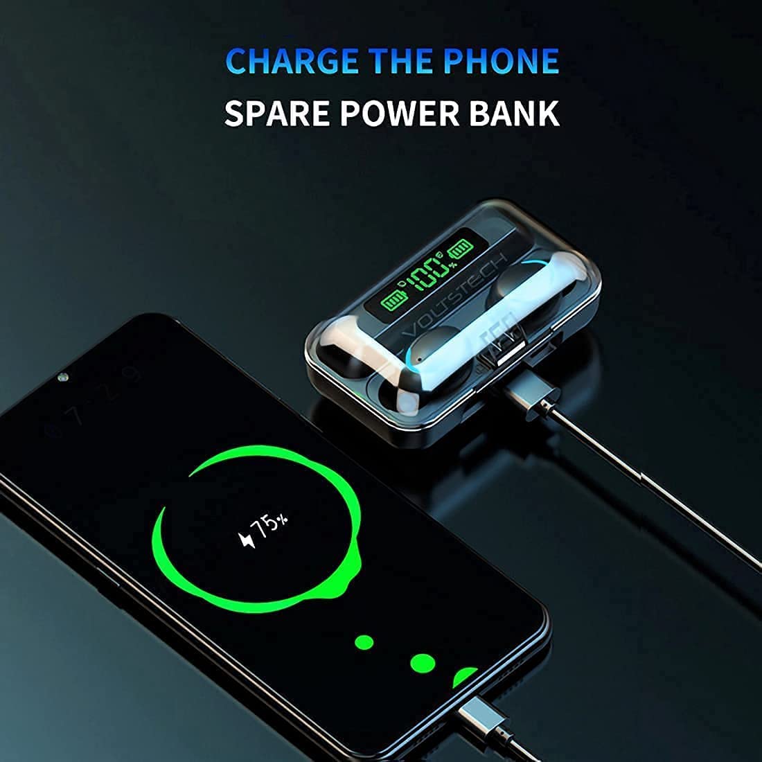 Accesorios y Gadgets  Auriculares  bluetooth In-ear TWS F9-5 Bluetooth 5.1 Negro