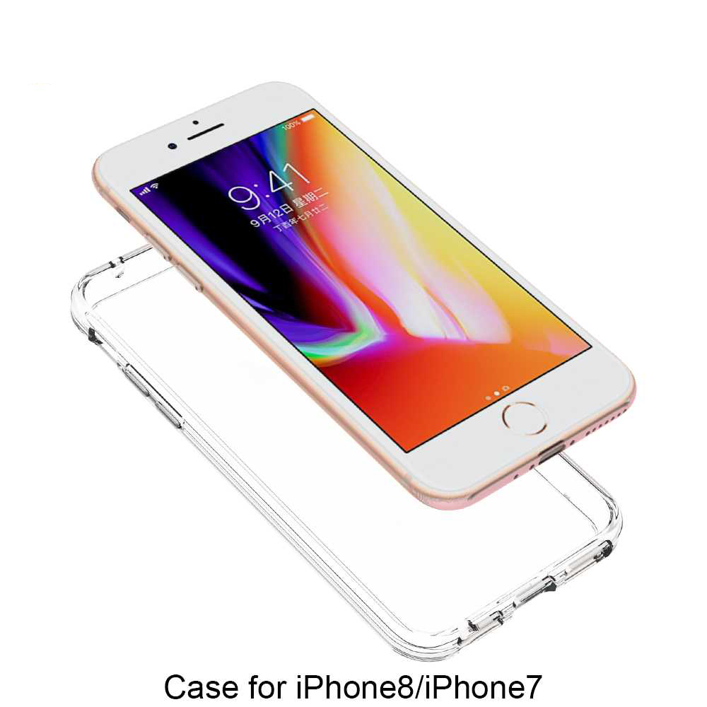 Protectores para celular  para Apple  iPhone 7 / 8 Funda de acr�lico y tpu Transparente