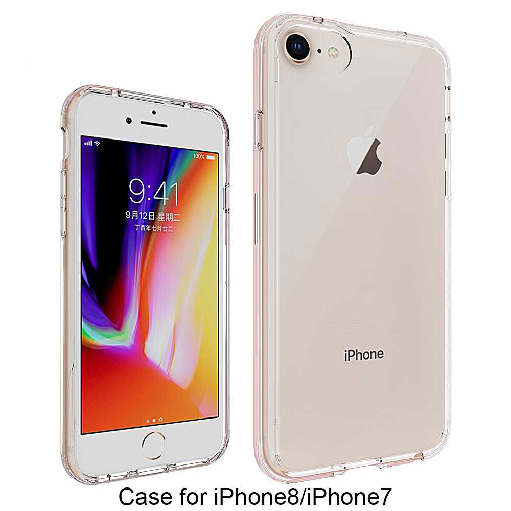 Protectores para celular  para Apple  iPhone 7 / 8 Funda de acr�lico y tpu Transparente