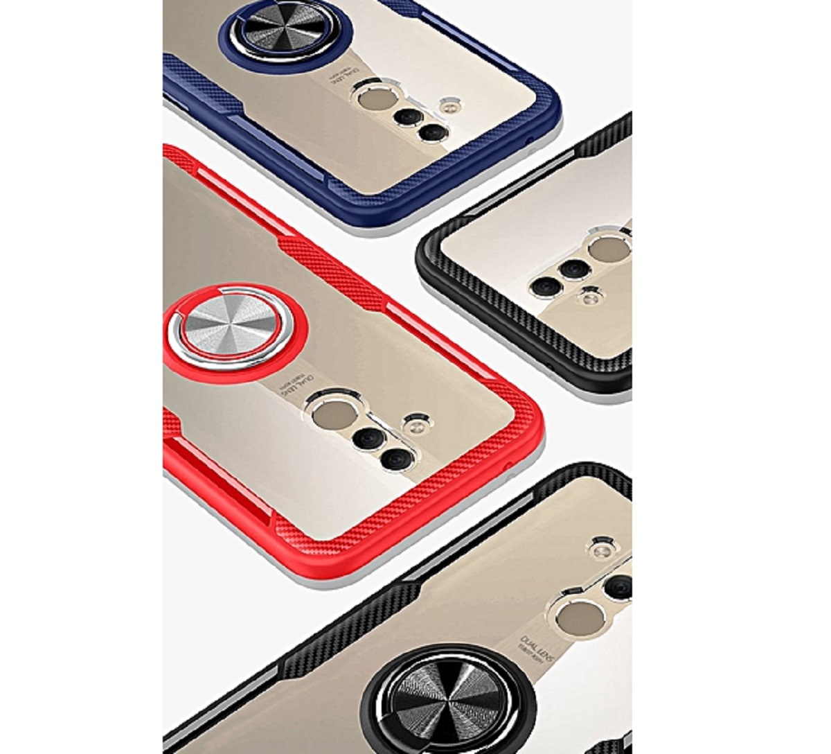 Protectores para celular  para Huawei  Mate 20 Lite Funda de acr�lico con anillo Azul